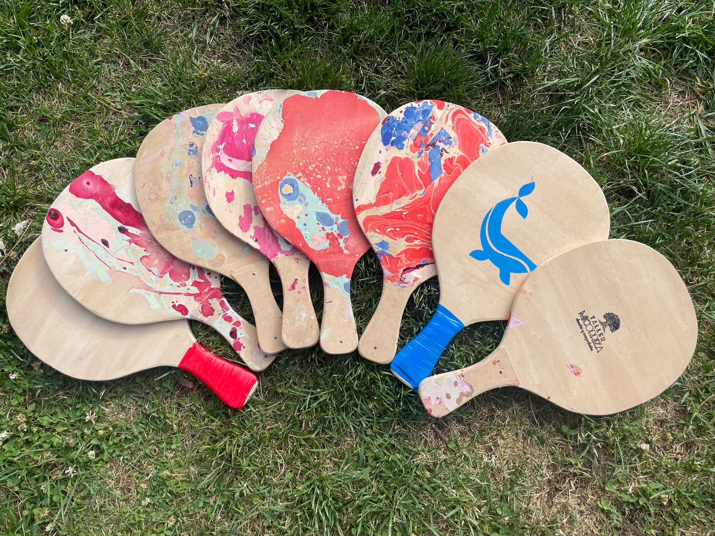 Paletas de playa artesanales diseños únicos en marmolado